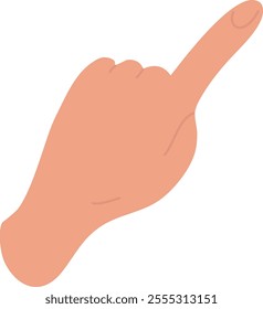 Finger Tapping Something Vector Illustration