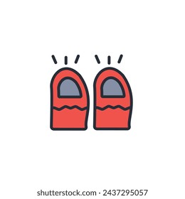 finger thumbs icon. vector.Editable stroke.linear style sign for use web design,logo.Symbol illustration.