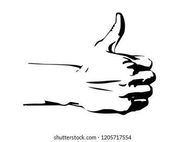 finger to the top