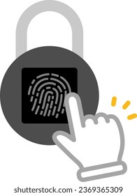 Finger to Touch the Fingerprint Lock