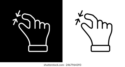 Finger touch icon. Black icon. Click. Finger. Finger Gesture
