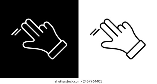 Finger touch icon. Black icon. Click. Finger. Finger Gesture
