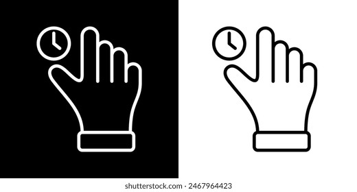 Finger touch icon. Black icon. Click. Finger. Finger Gesture
