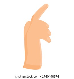 Icono de toque de dedo. Dibujo del icono del vector táctil del dedo para el diseño web aislado en fondo blanco