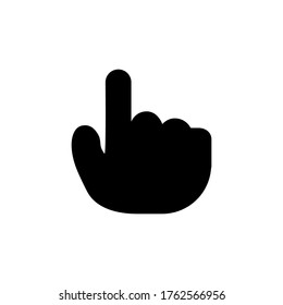 finger touch icon glyph style design