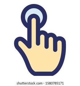 
Finger touch Isolated Vector with Outline icon which can easily modify or edit
