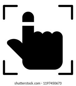 Finger touching on screen is fingerprint scanner 