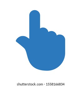 finger vector glyph colour icon