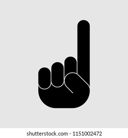 finger up - vector icon