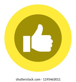 finger up vector icon
