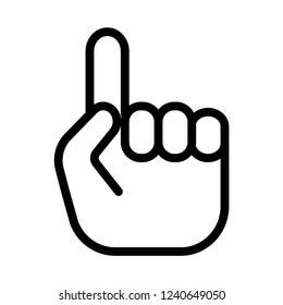 Finger up vector icon