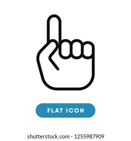 Finger up vector icon