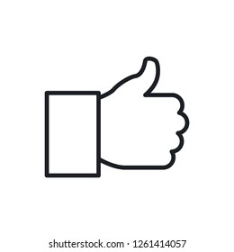 finger up vector icon