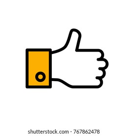 finger up vector icon