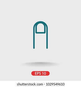 Finger vector icon, hand icon