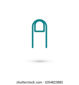 Finger vector icon, hand icon
