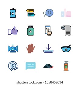 finger vector icon set