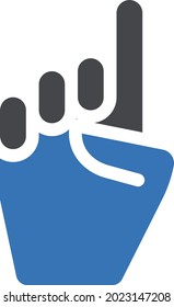 finger vector illustration isolated on a transparent background . Strok vector icons for concept or web graphics.