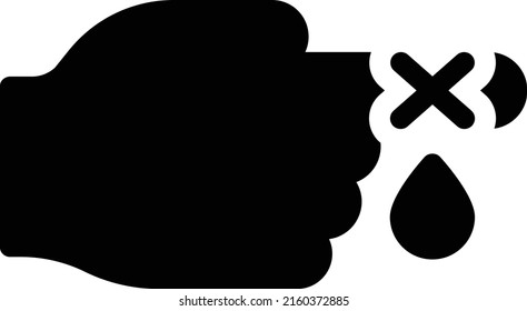 FingerVektorgrafik auf transparentem Hintergrund. Hochwertige Symbole. Glyphen Vektorsymbole für Konzept und Grafikdesign.