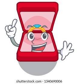 Finger wedding ring box in character bag
