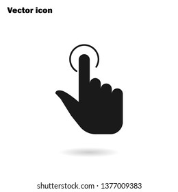 fingerclick  icon vector