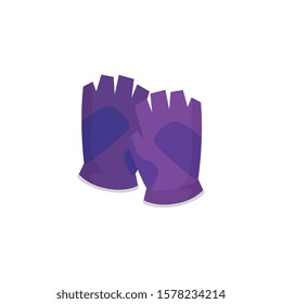 fingerless glove sport isolated icon vector illustration design