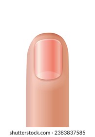 Fingernail manicure on a white background. Vector illustration.