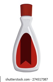 Fingernail polish remover isolated on white background