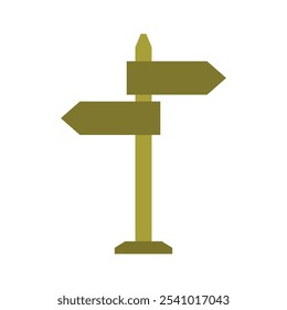 Fingerpost illustrated on white background