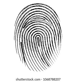 fingerprint access isolated icon