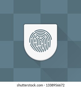 Fingerprint Adaptive icon Material Design illustration