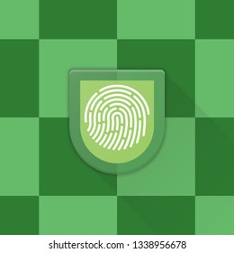 Fingerprint Adaptive icon Material Design illustration