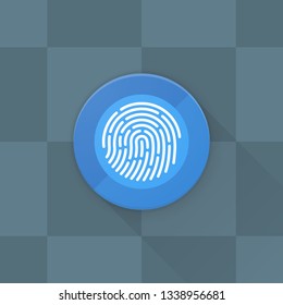 Fingerprint Adaptive icon Material Design illustration