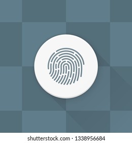 Fingerprint Adaptive icon Material Design illustration