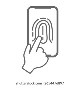 Fingerprint authentication on smartphone touch screen