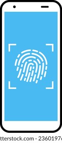 Fingerprint Authentication Screen of a Smartphone