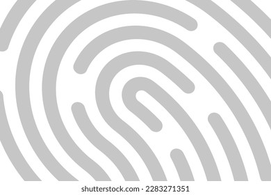 Fingerprint background. Isolated on white background. EPS 10