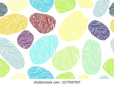 fingerprint background. multicolored finger marks on a white background. modern vector illustration. background images for fabrics, presentations, magazines, wallpapers, holiday decorations, booklets