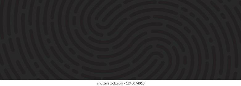 fingerprint background, print, banner identification. Vector illustration