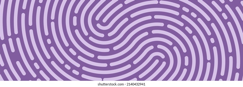 Fingerprint background, print, identification banner. Vector illustration