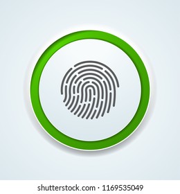 Fingerprint Button illustration