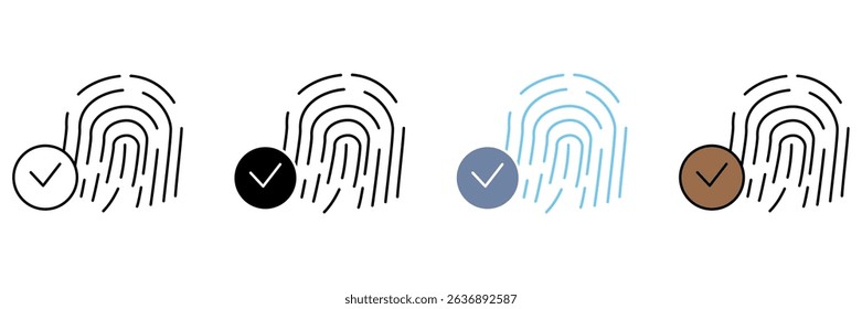 FINGERPRINT concept line icon. Simple element illustration.