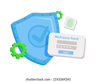 Fingerprint cyber secure icon. Digital security authentication concept. Finger scan for authorization, identity cyber secure. Fingerprint scanning sign vector render illustration