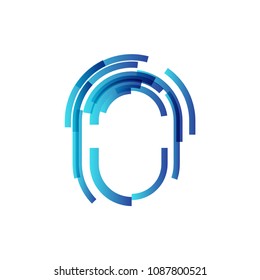 fingerprint digital abstract technology logo icon