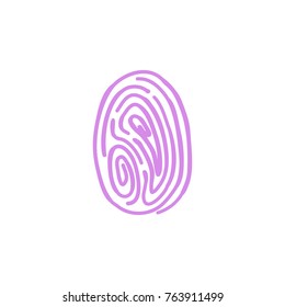 fingerprint doodle icon