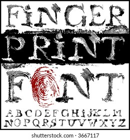 Fingerprint Font