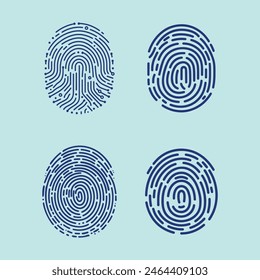 Fingerprint free pro vector finger set