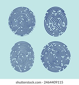 Fingerprint free pro vector finger set