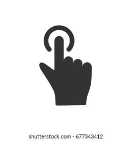 Fingerprint Gesture Scanning Icon vector template Illustration Design. Vector EPS 10.