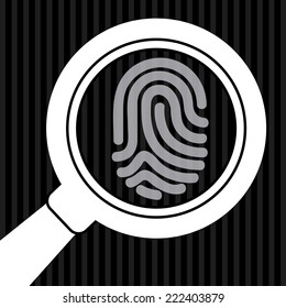 fingerprint graphic design , vector illustration